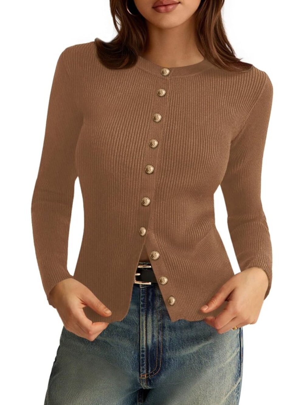 Chic Women's Lightweight Fall Cardigan Sweater - Cozy Layering Essential